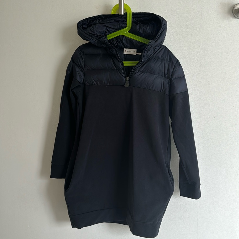 Moncler kids puffer fleece long sweater
